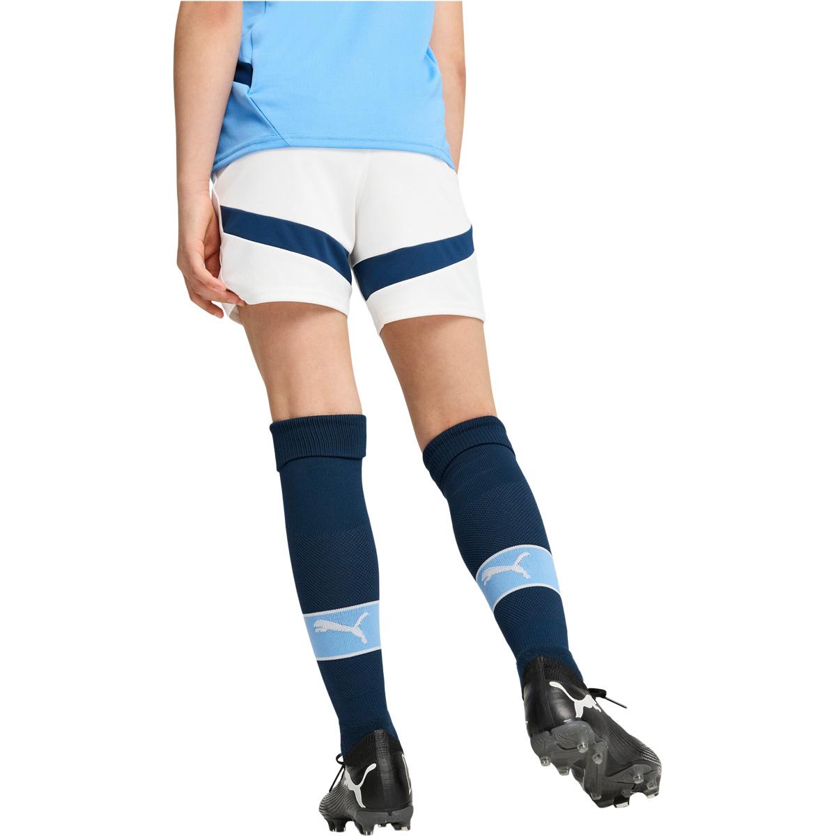 Manchester City 24/25 Hjemmebaneshorts Børn PUMA White-For All Time Red