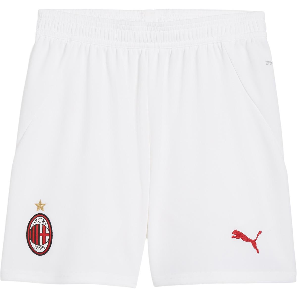 AC Milan 24/25 Hjemmebaneshorts Børn PUMA White-For All Time Red