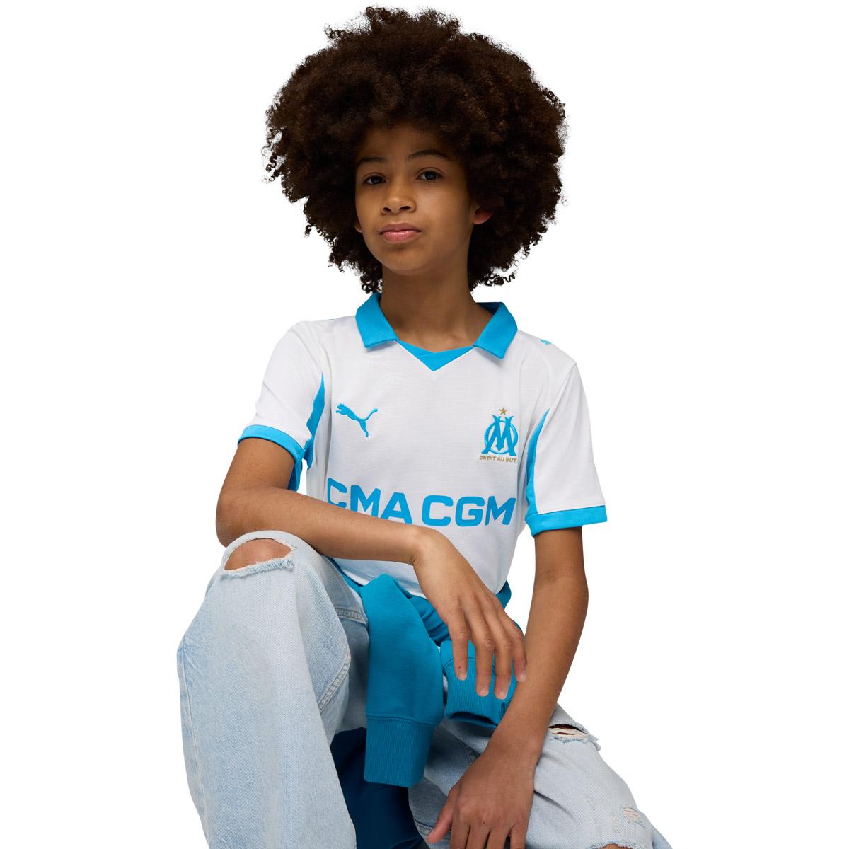 Olympique Marseille 25/26 Hjemmebanetrøje Børn White