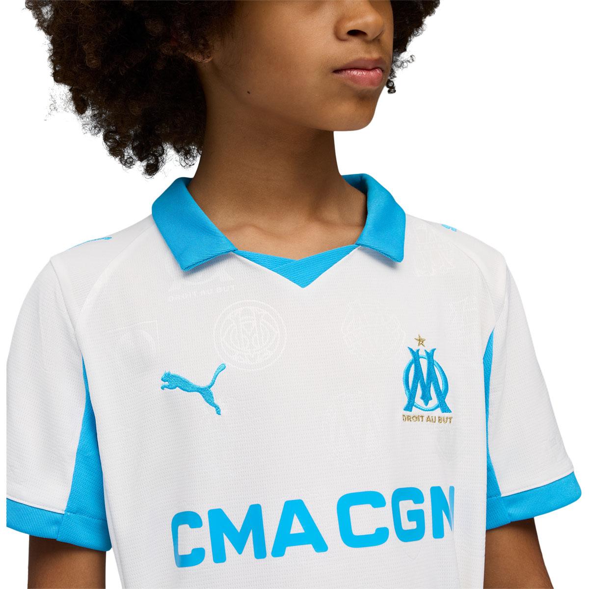Olympique Marseille 25/26 Hjemmebanetrøje Børn White