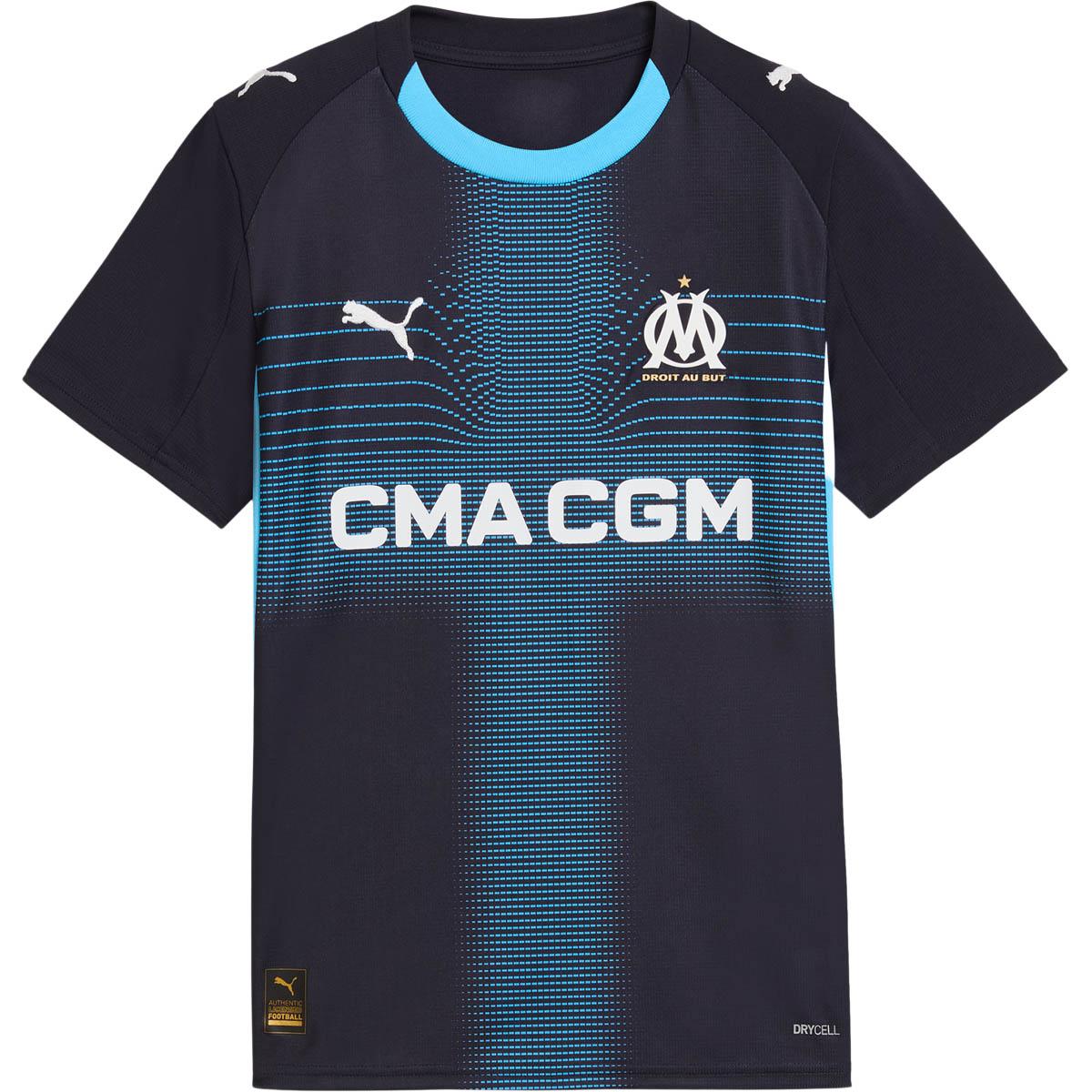Olympique Marseille 25/26 Udebanetrøje Børn Black
