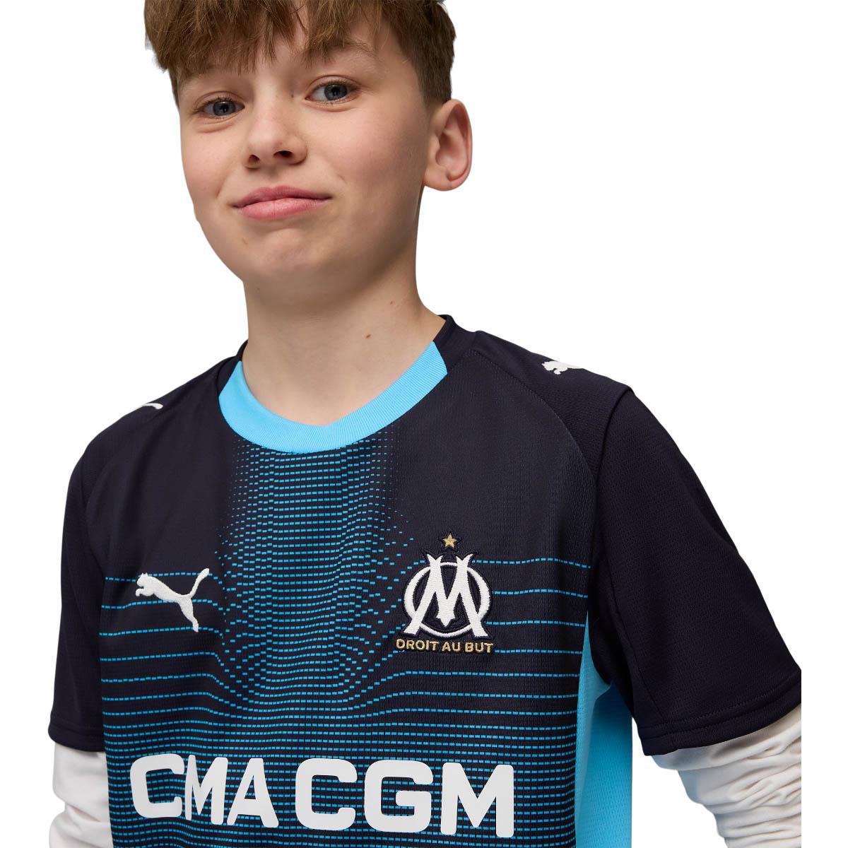 Olympique Marseille 25/26 Udebanetrøje Børn Black