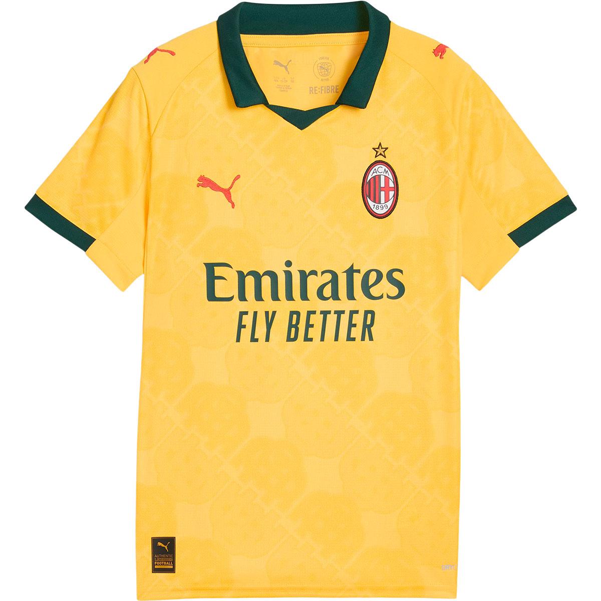 AC Milan 25/26 3. Trøje Børn Yellow