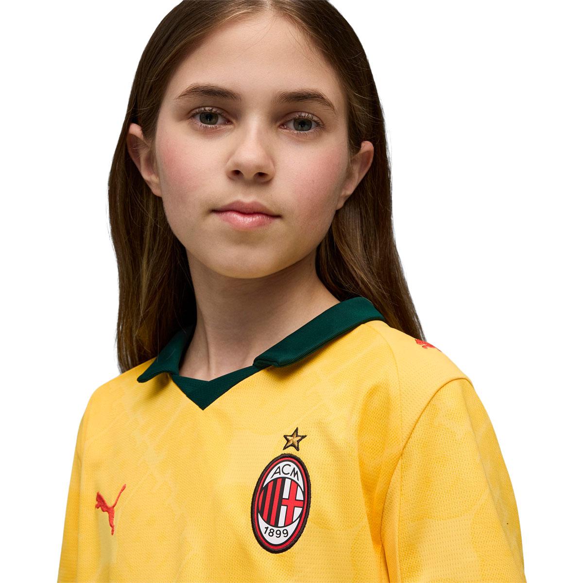 AC Milan 25/26 3. Trøje Børn Yellow