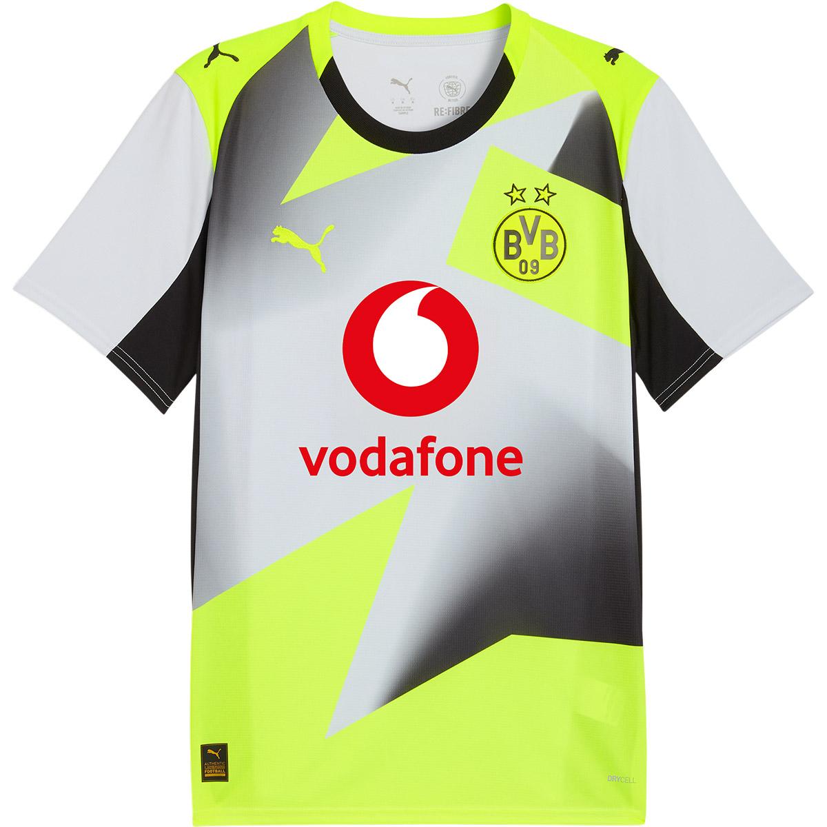 BVB Borussia Dortmund 25/26 Udebanetrøje White/Yellow