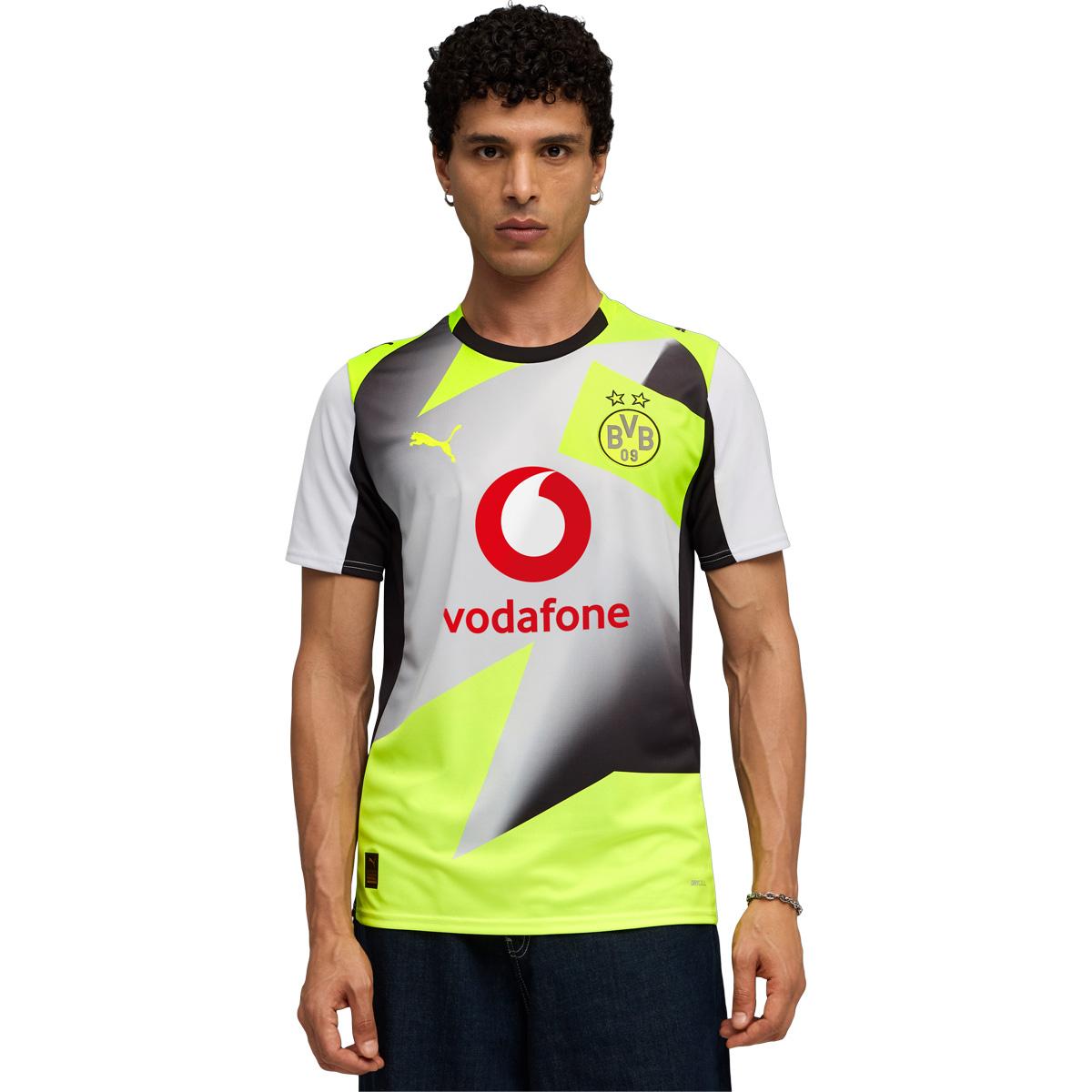 BVB Borussia Dortmund 25/26 Udebanetrøje White/Yellow