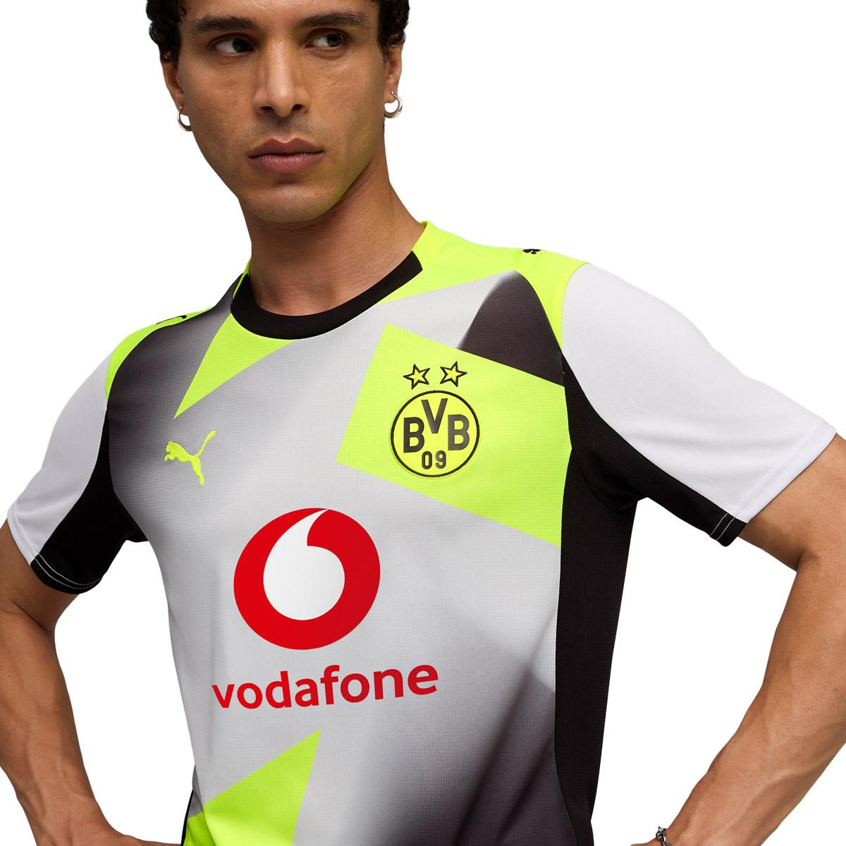 BVB Borussia Dortmund 25/26 Udebanetrøje White/Yellow