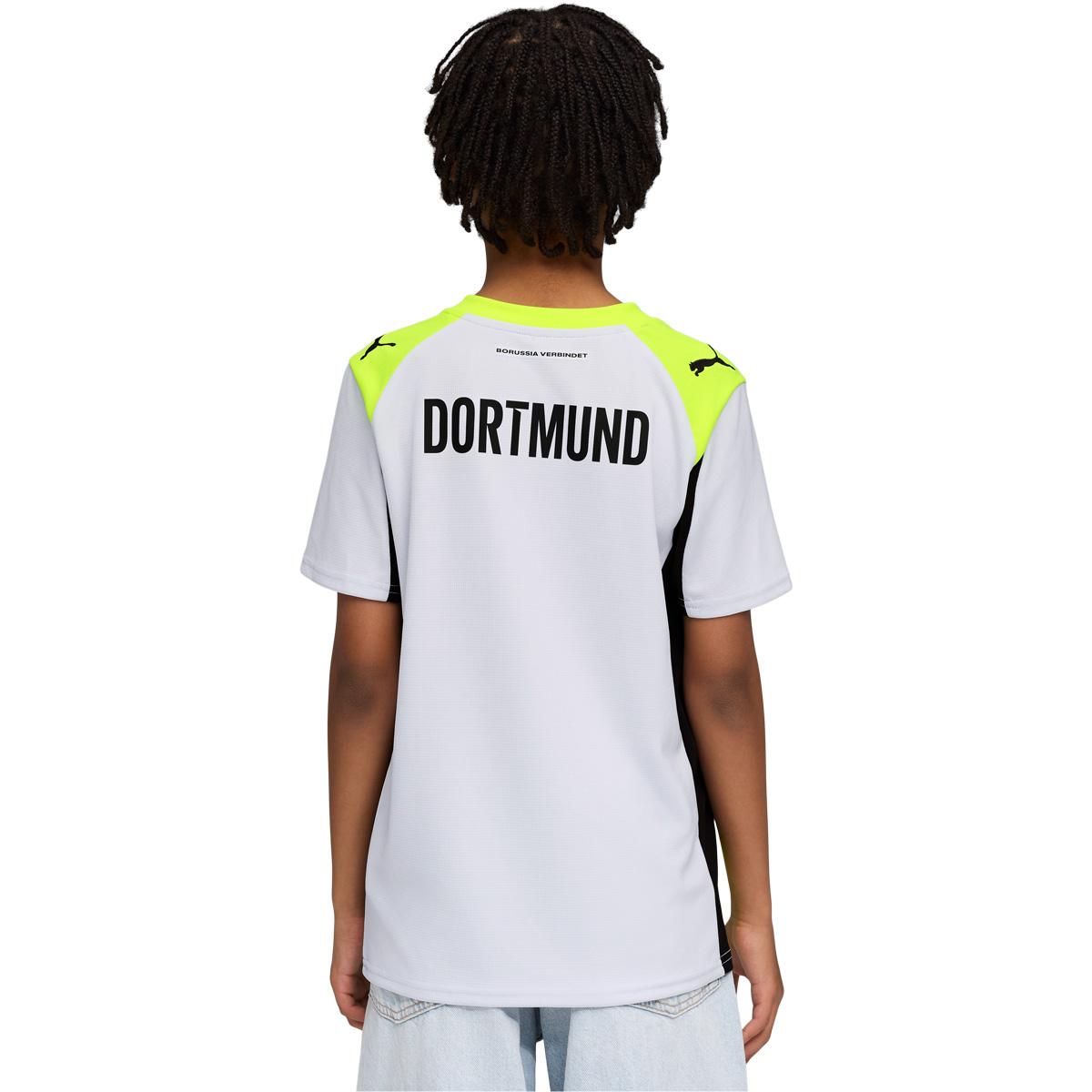 BVB Borussia Dortmund 25/26 Udebanetrøje Børn White/Yellow