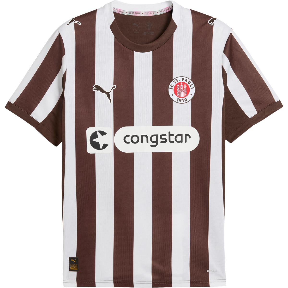 FC St. Pauli 25/26 Hjemmebanetrøje Brown/White
