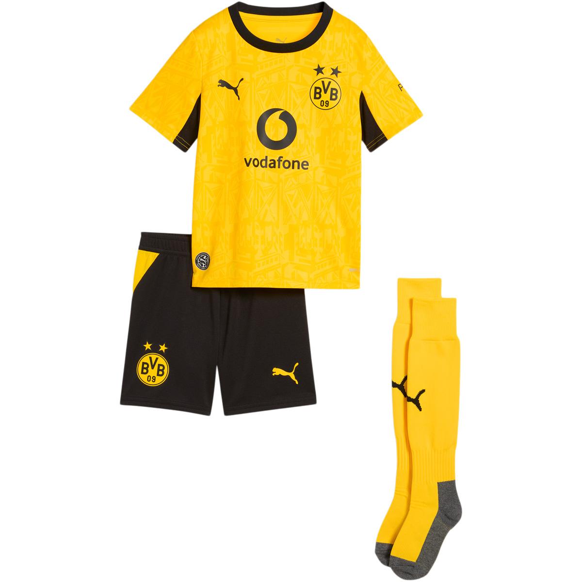 BVB Borussia Dortmund 26/27 Hjemmebanesæt Børn Faster Yellow-PUMA Black