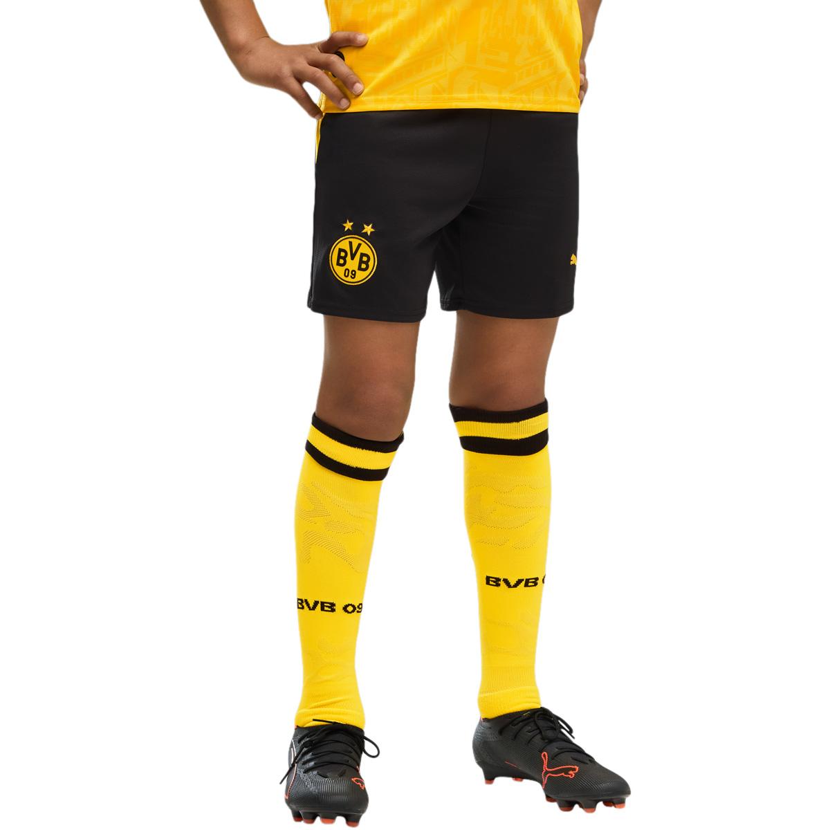 BVB Borussia Dortmund 26/27 Hjemmebaneshorts Børn PUMA Black-Faster Yellow
