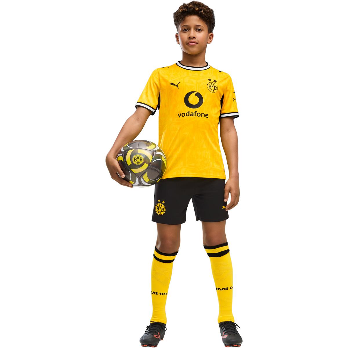 BVB Borussia Dortmund 26/27 Hjemmebaneshorts Børn PUMA Black-Faster Yellow