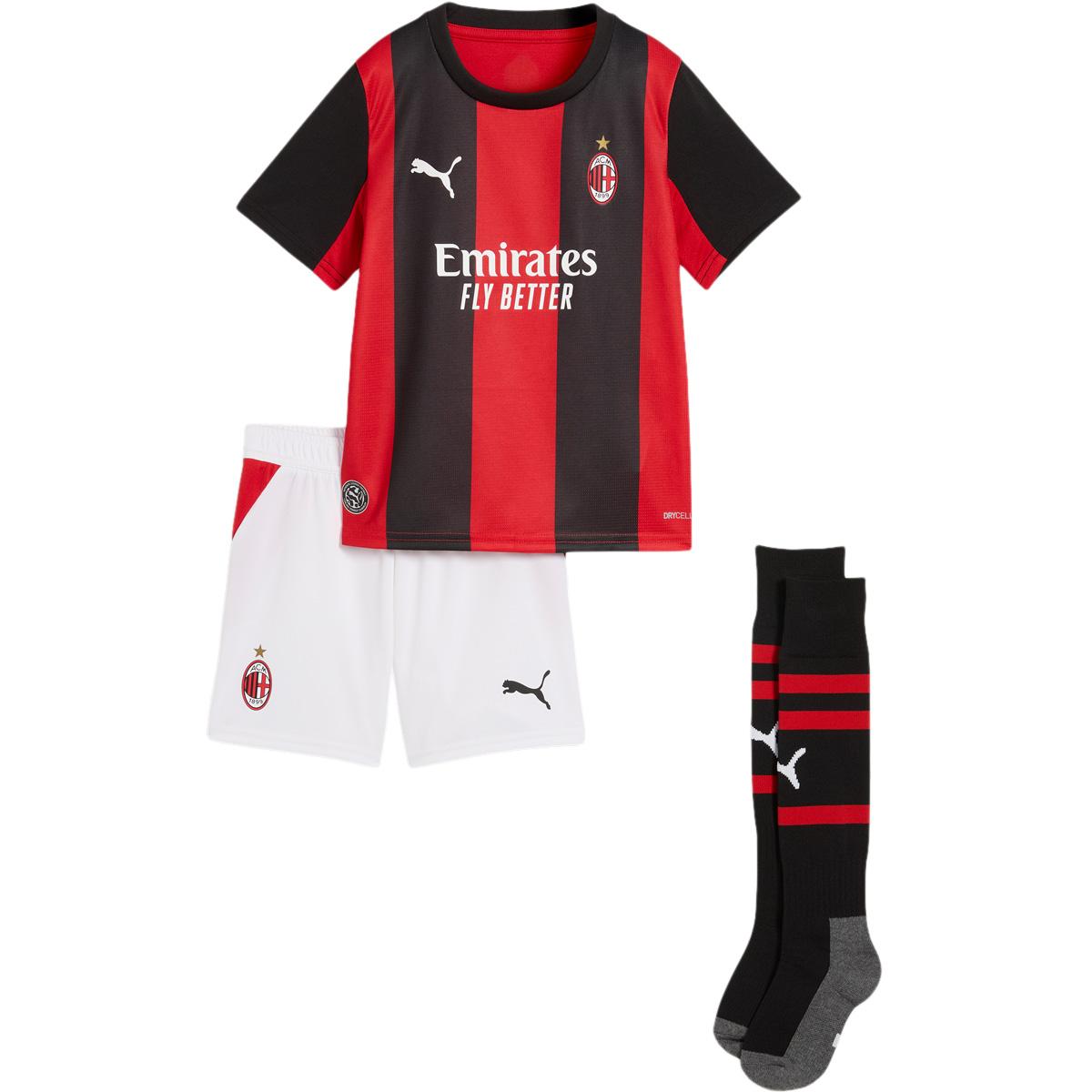 AC Milan 26/27 Hjemmebanesæt Børn PUMA Black-For All Time Red