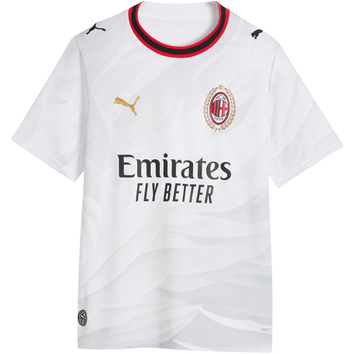 AC Milan 26/27 Udebanetrøje Børn PUMA White-Victory Gold