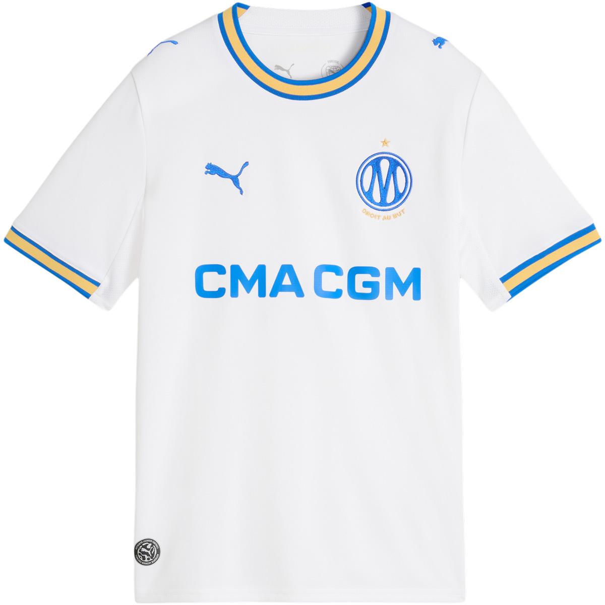Olympique Marseille 26/27 Hjemmebanetrøje Børn PUMA White-PUMA Team Royal