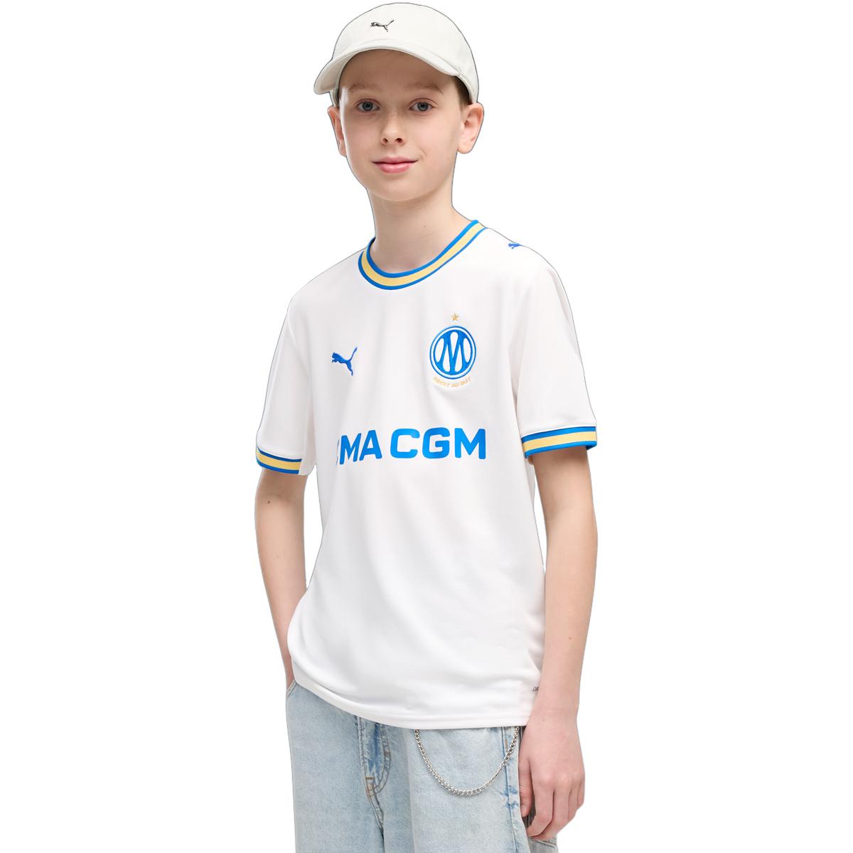 Olympique Marseille 26/27 Hjemmebanetrøje Børn PUMA White-PUMA Team Royal
