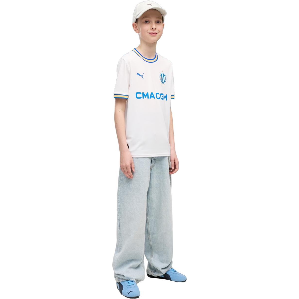 Olympique Marseille 26/27 Hjemmebanetrøje Børn PUMA White-PUMA Team Royal