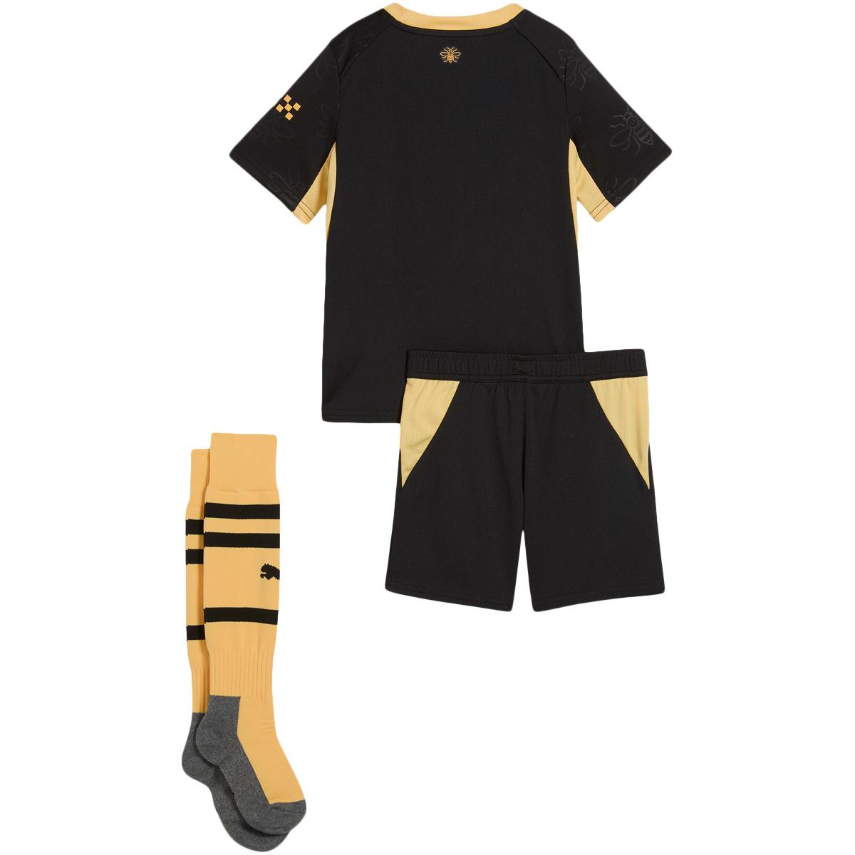 Manchester City 26/27 Udebanesæt Børn PUMA Black-Flaxen