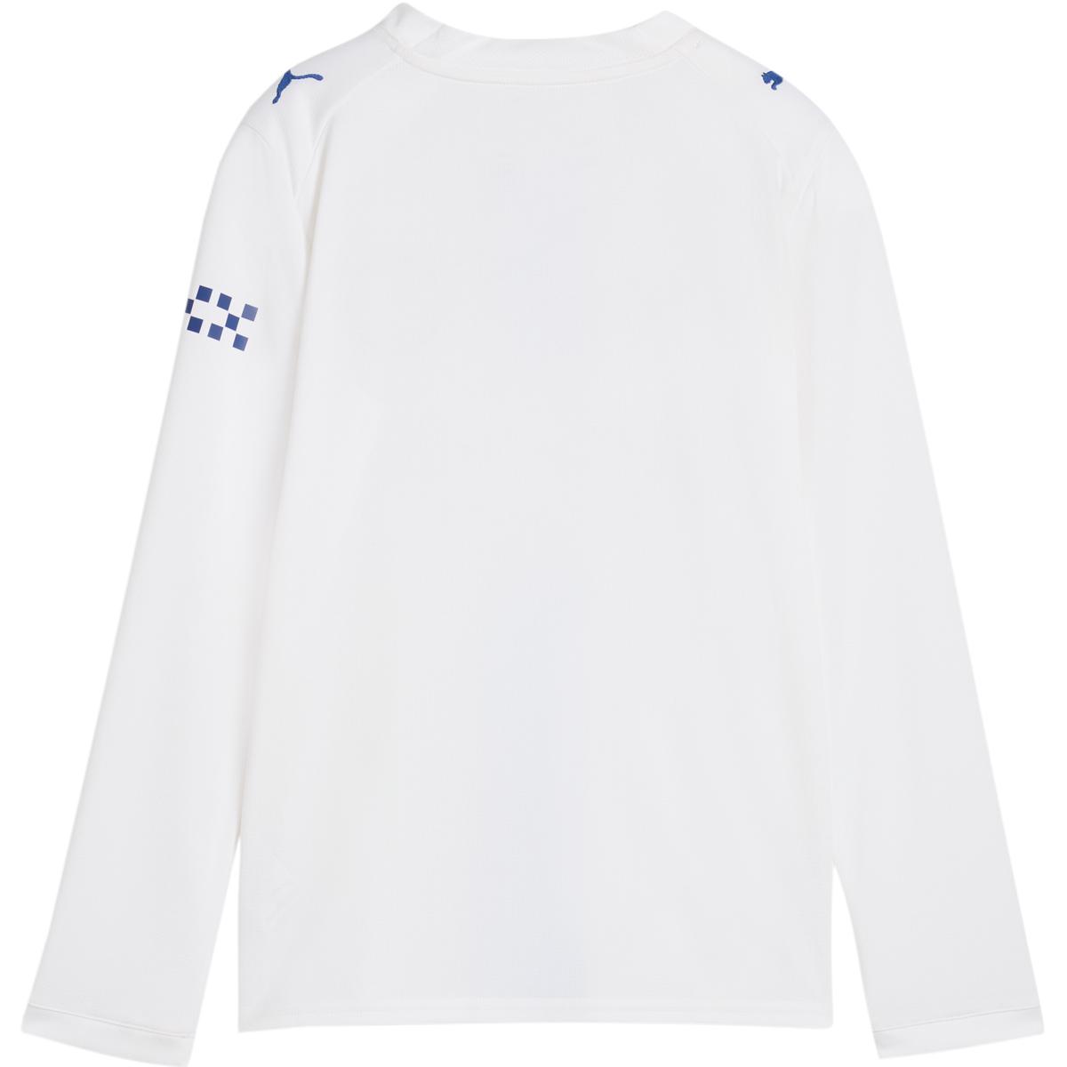 Manchester City 26/27 Langærmet 3. Trøje Børn PUMA White-Blazing Blue
