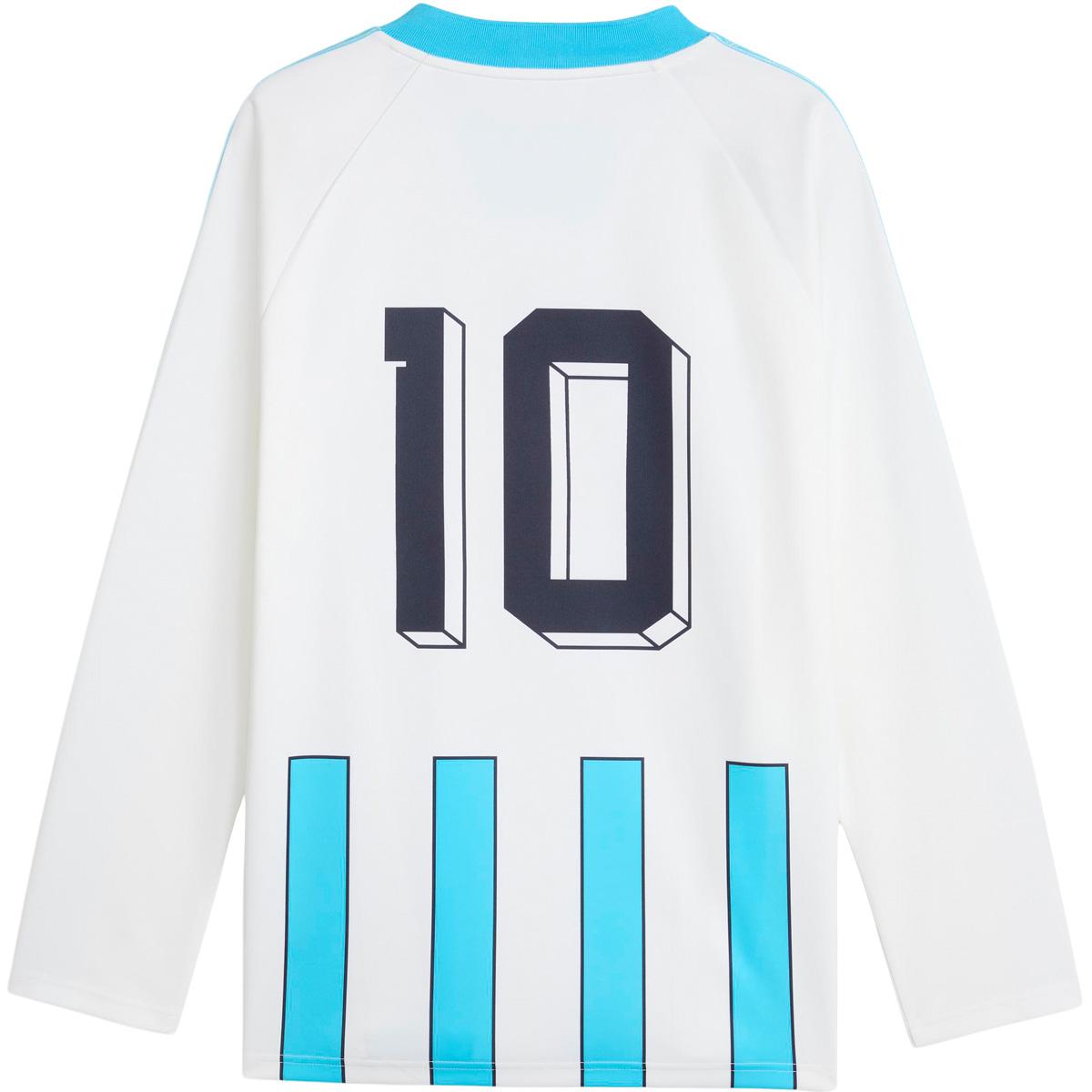 Olympique Marseille Relaxed King Langærmet T-shirt Herre PUMA White-Bright Aqua
