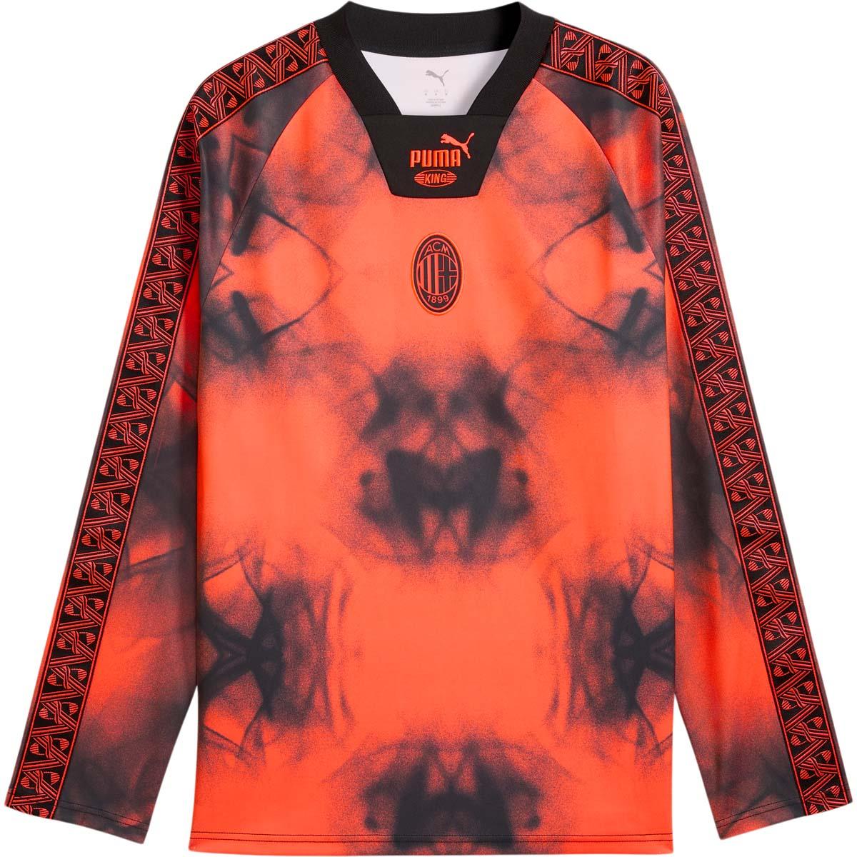 AC Milan King Langærmet T-shirt Glowing Red-Flat Dark Gray