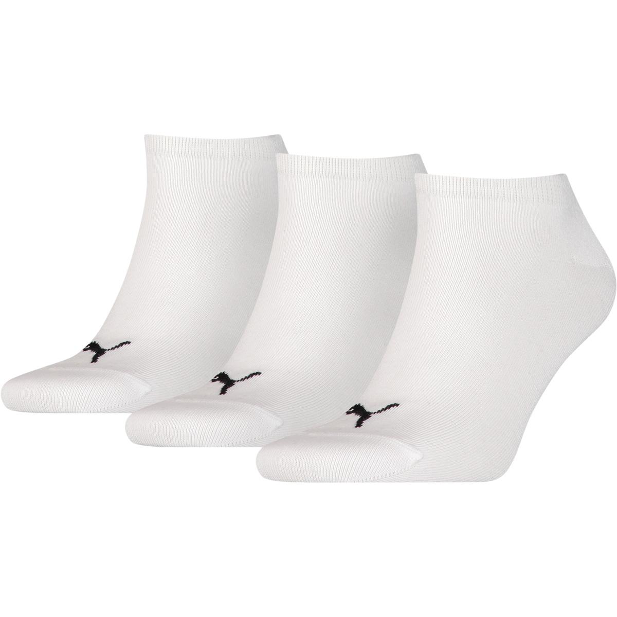 PUMA Sneaker Plain 3-Pack Footies Blk/Wht