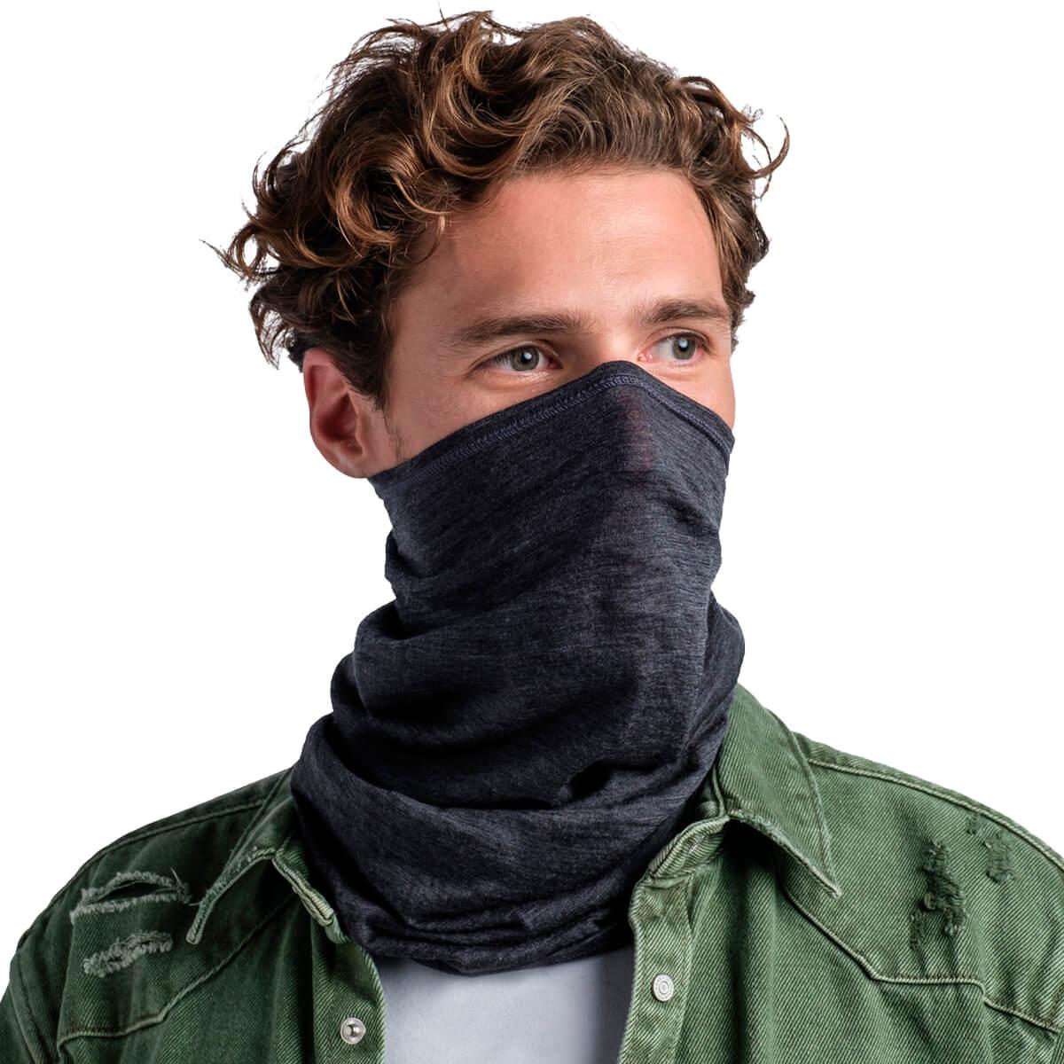 Buff Lightweight Merinould Halsedisse SOLID GREY
