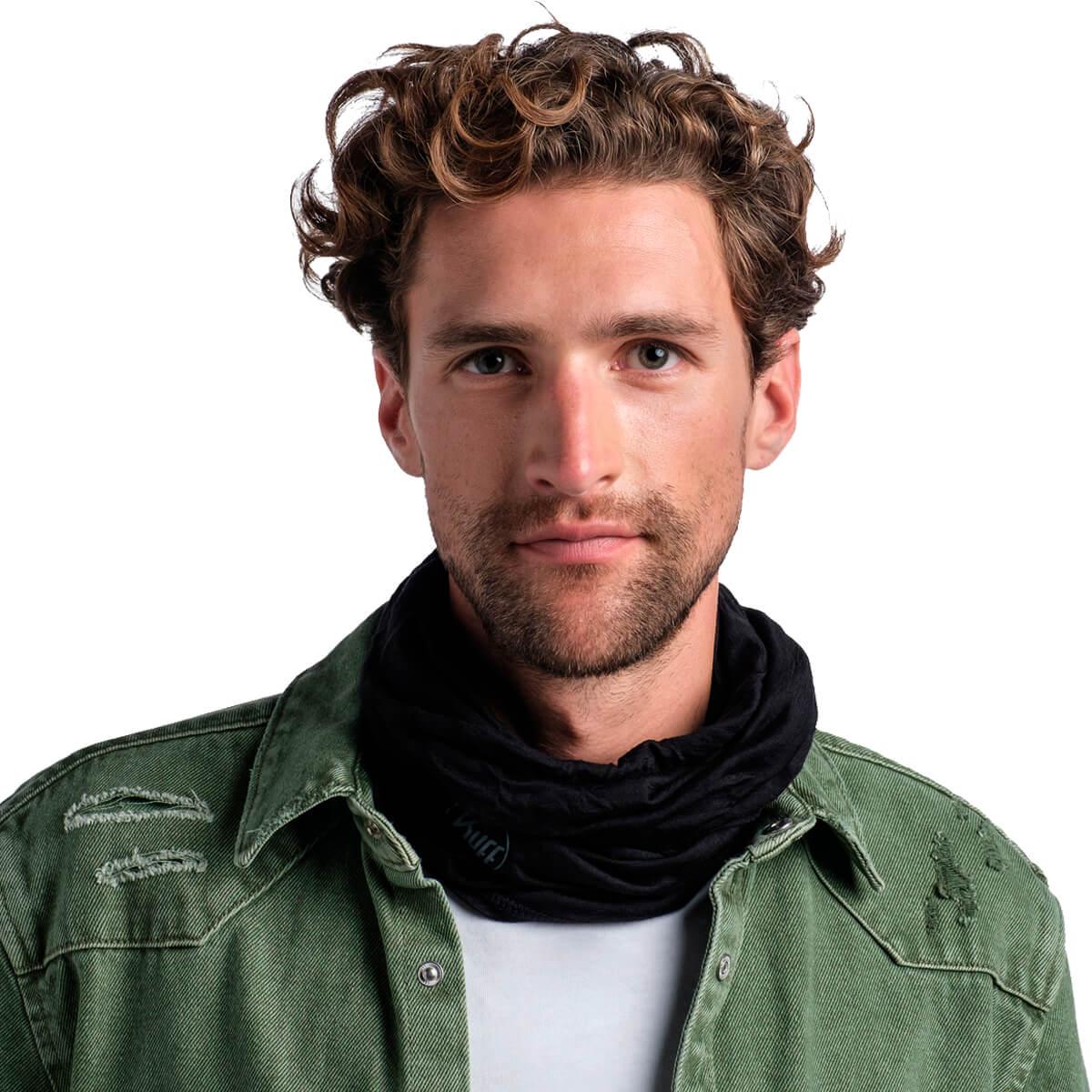 Buff Lightweight Merinould Halsedisse SOLID BLACK