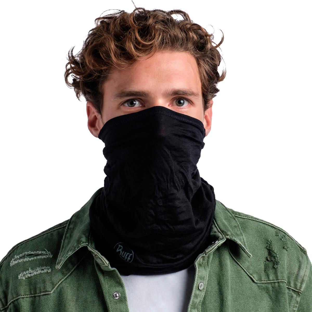 Buff Lightweight Merinould Halsedisse SOLID BLACK