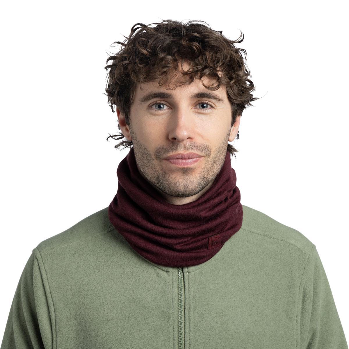 Buff Heavyweight Merinould Halsedisse SOLID GARNET