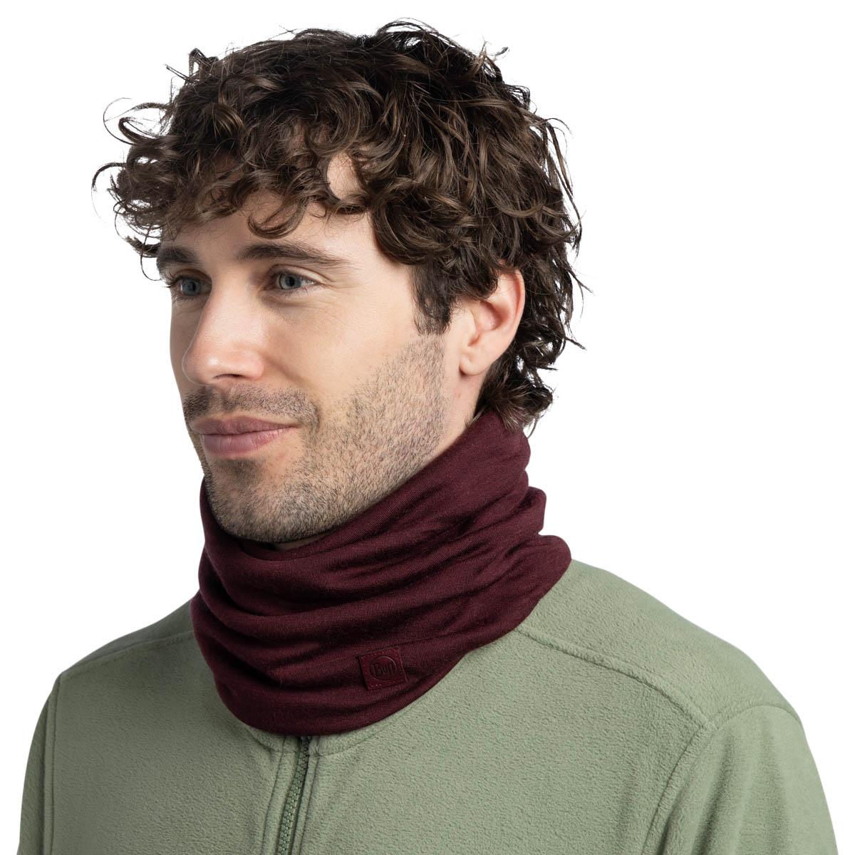 Buff Heavyweight Merinould Halsedisse SOLID GARNET