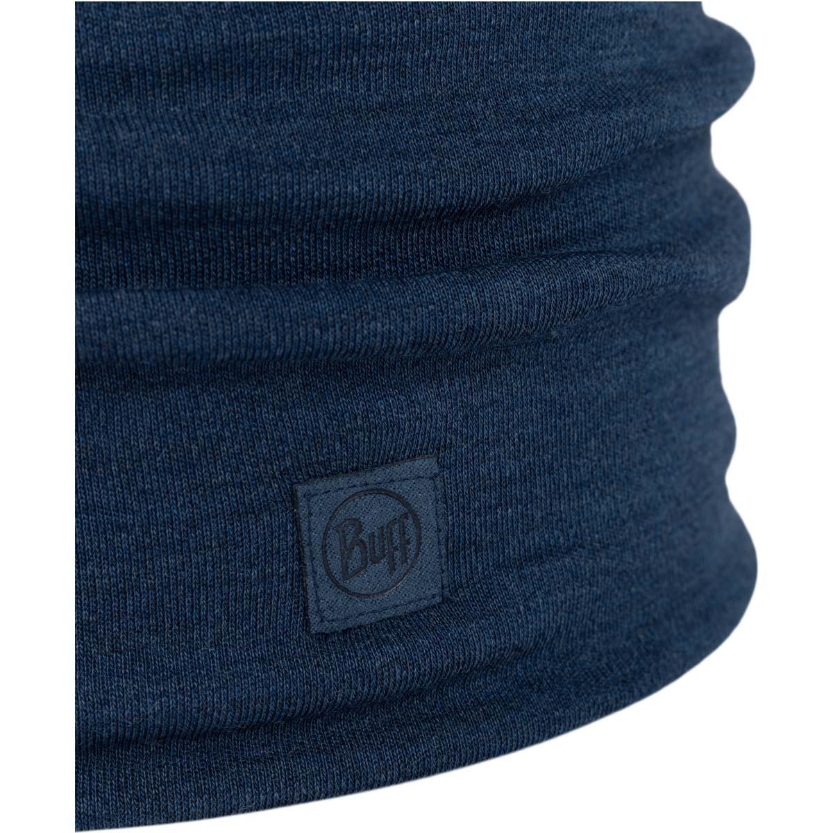Buff Heavyweight Merinould Halsedisse MELANGE NIGHT BLUE