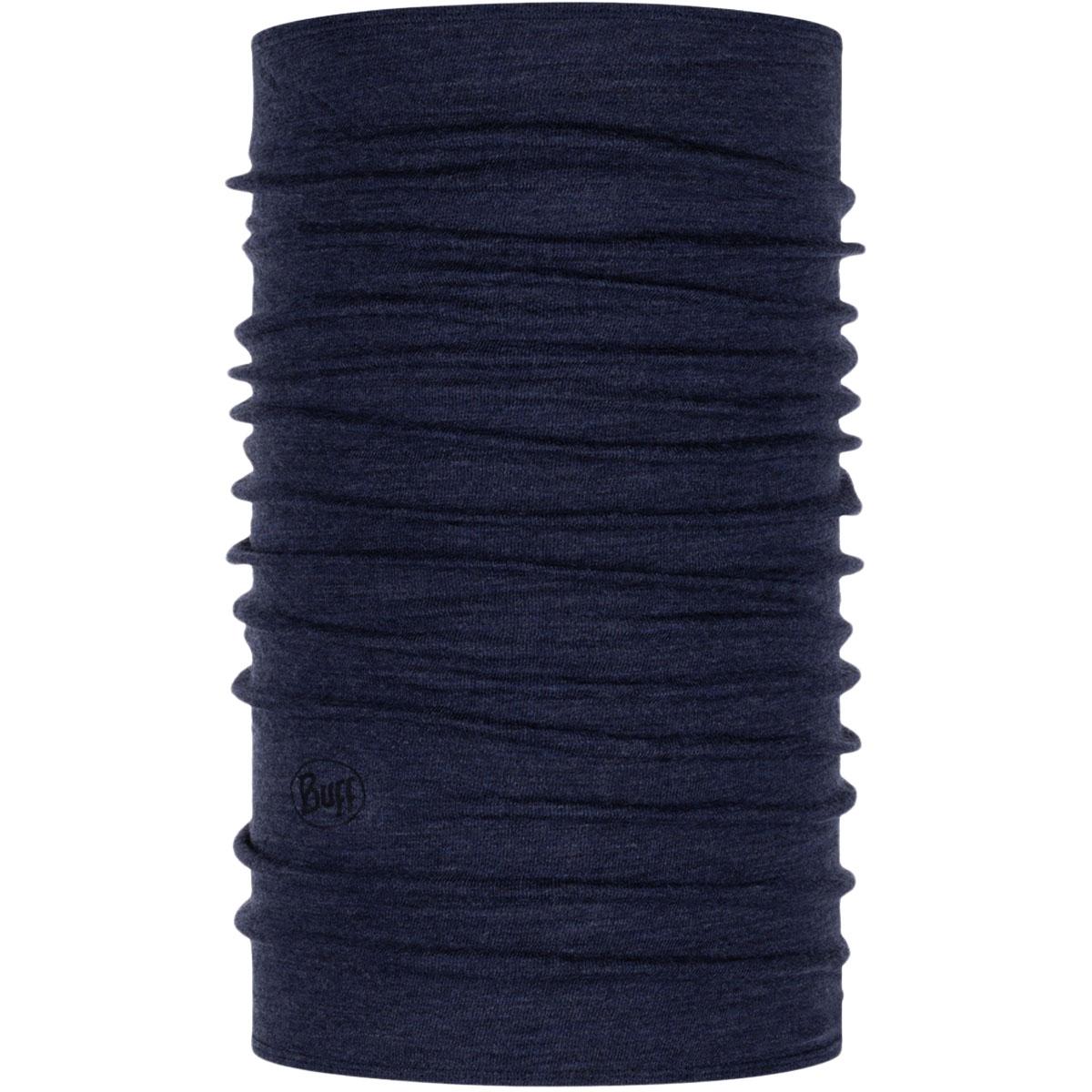 Buff Midweight Merinould Halsedisse MELANGE NIGHT BLUE