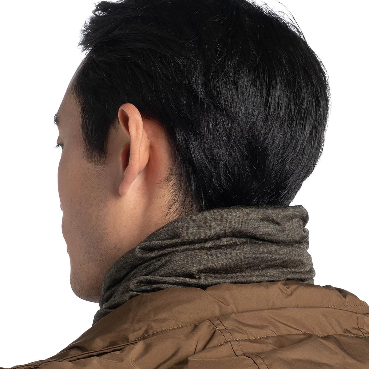 Buff Midweight Merinould Halsedisse SOLID BARK