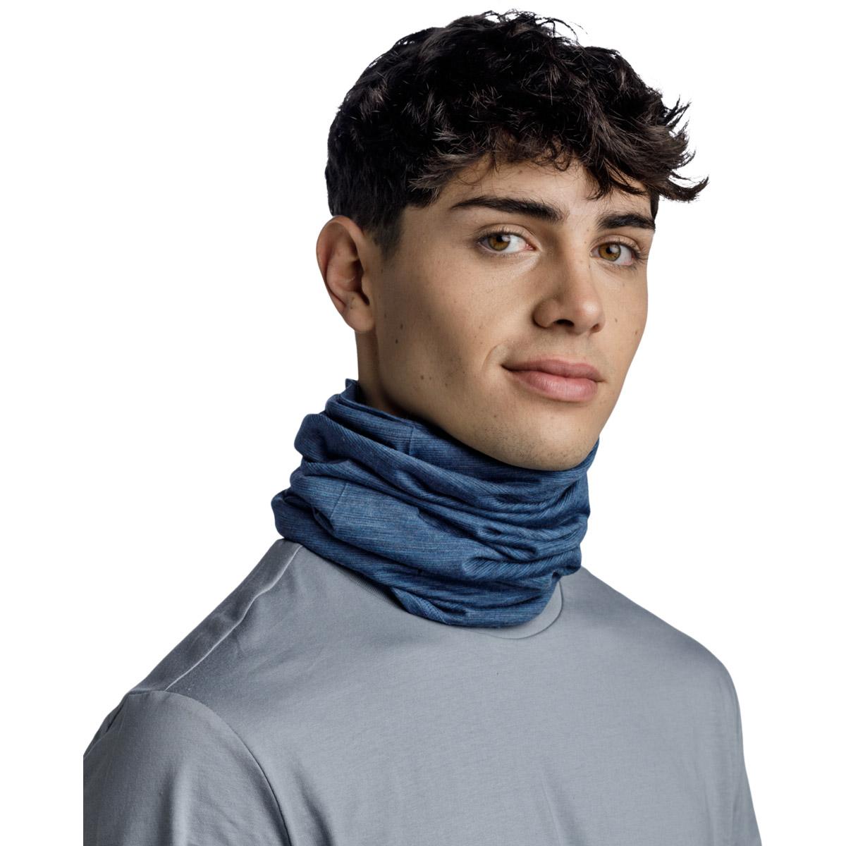 Buff Lightweight Merinould Halsedisse Blue