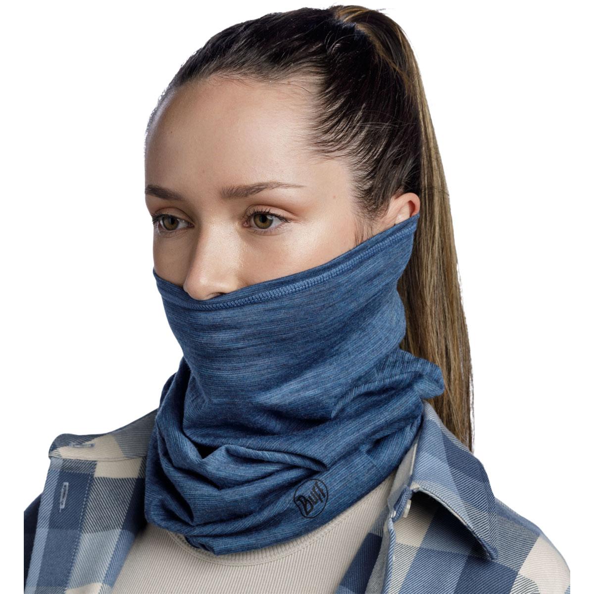 Buff Lightweight Merinould Halsedisse Blue