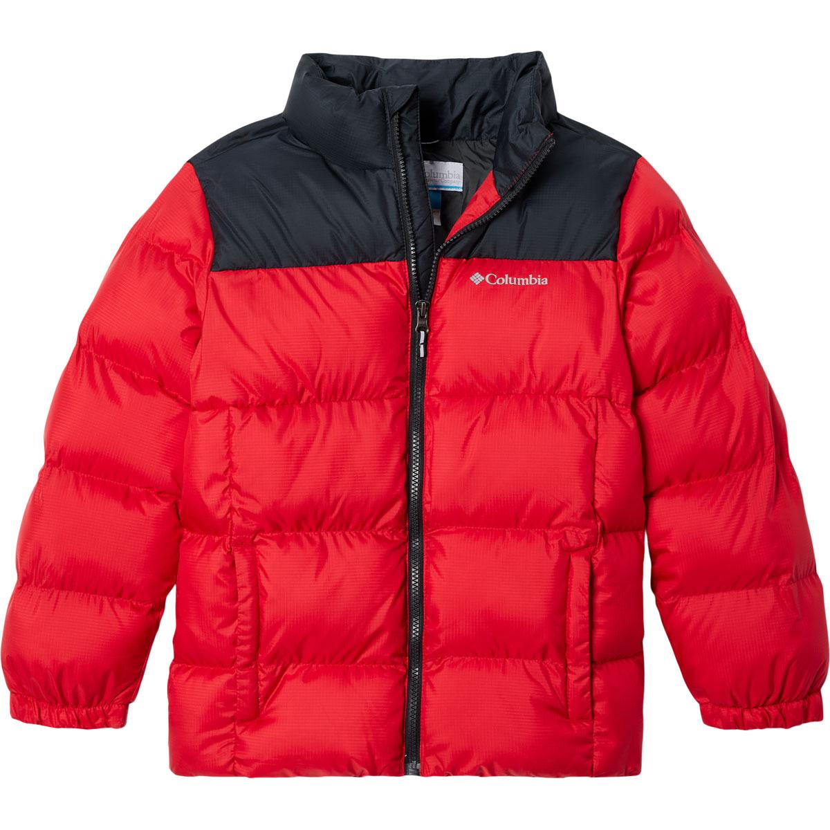 Columbia Puffect Vinterjakke Barn MountainRed,Graphite