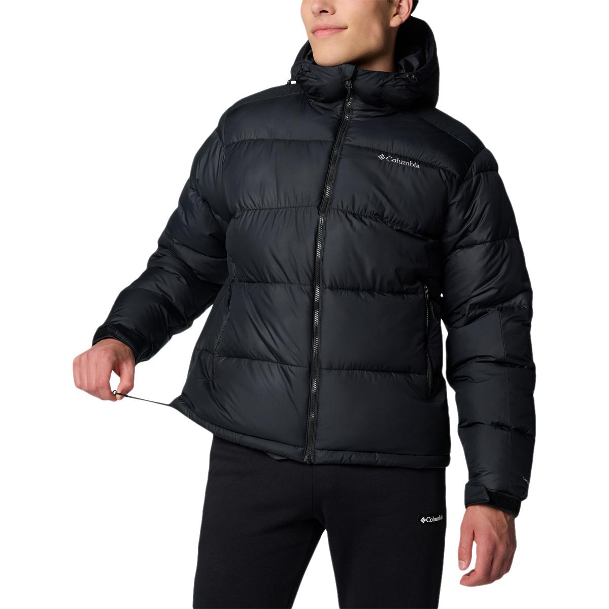 Columbia Pike Lake II Hooded Vinterjakke Herre Shark,AcidYellow