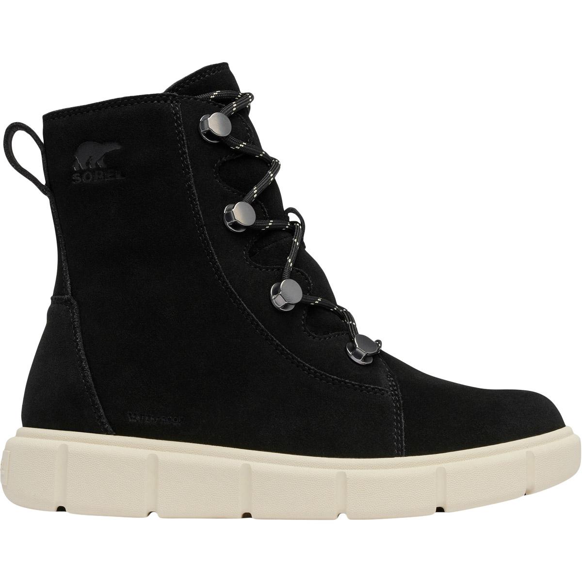 Sorel Explorer III Joan WP Vinterstøvler Dame Black, Quarry