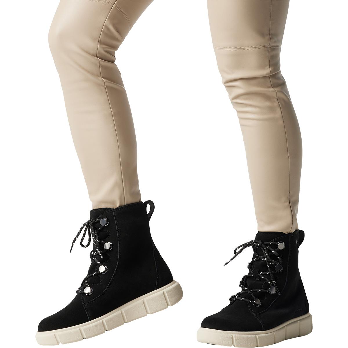 Sorel Explorer III Joan WP Vinterstøvler Dame Black, Quarry