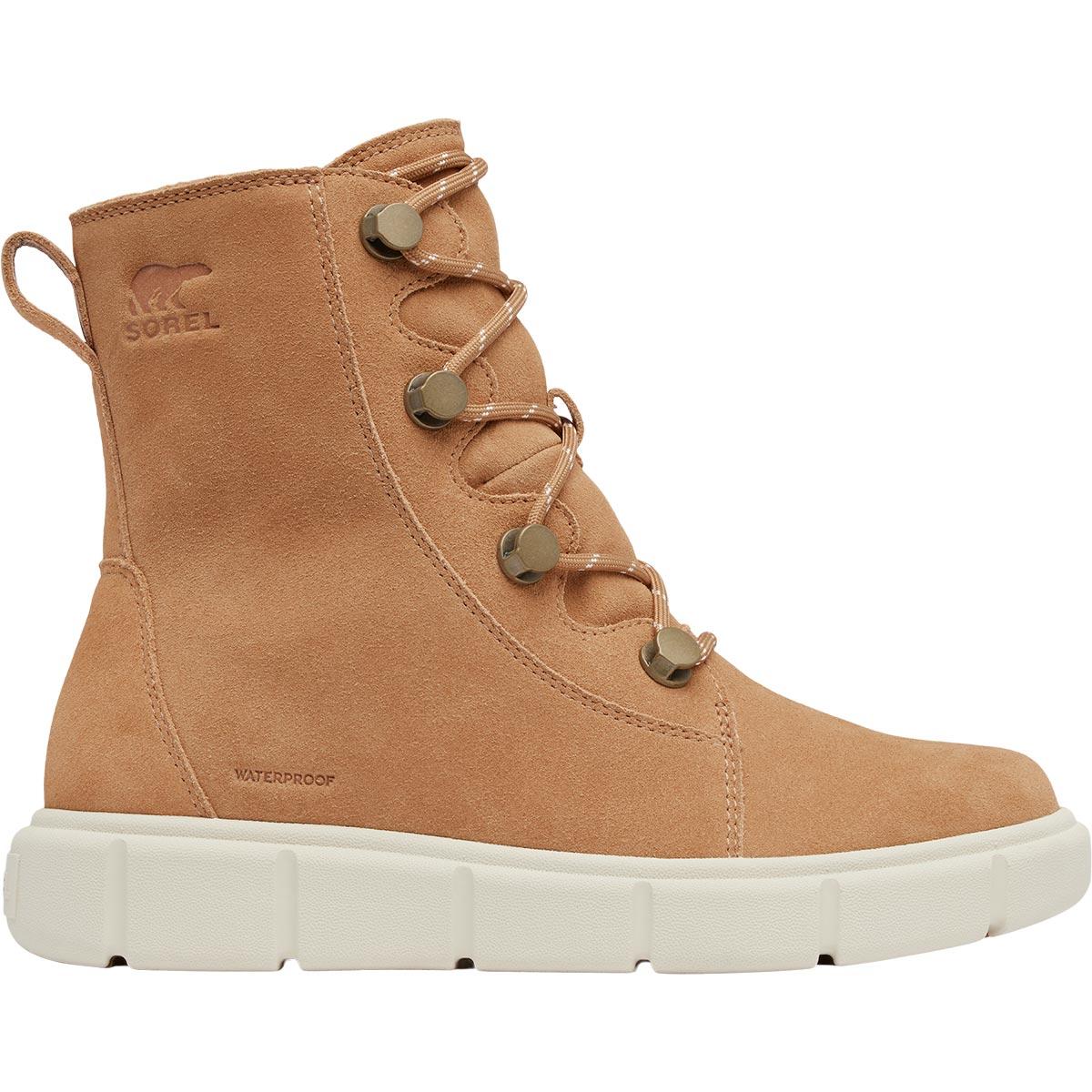 Sorel Explorer III Joan WP Vinterstøvler Dame Tawny Buff, Moonstone