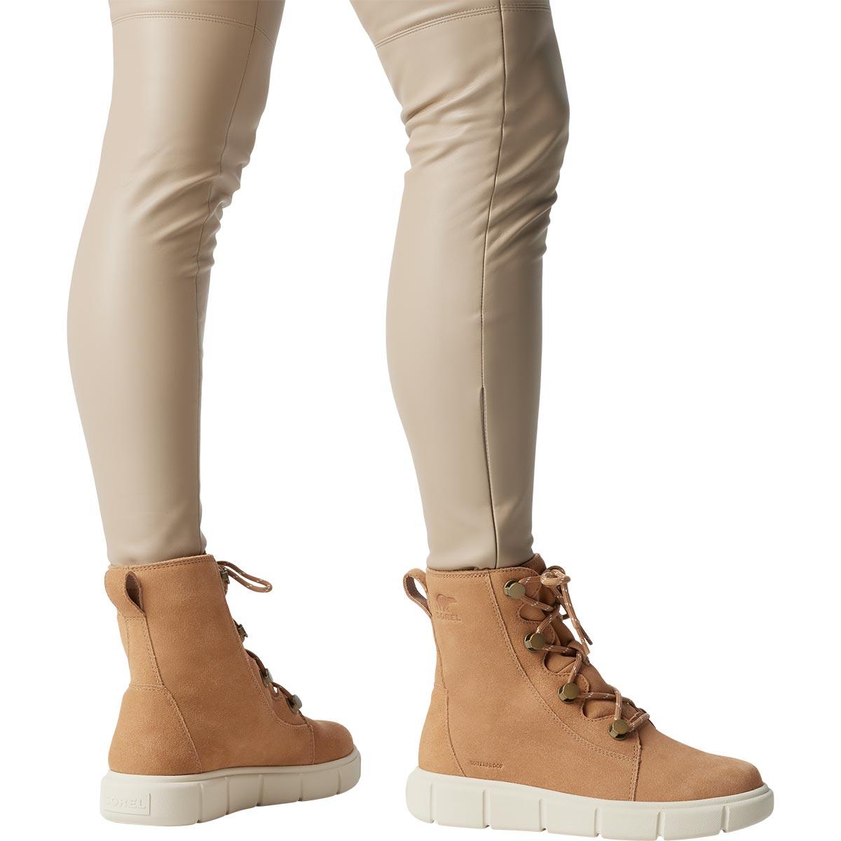 Sorel Explorer III Joan WP Vinterstøvler Dame Tawny Buff, Moonstone