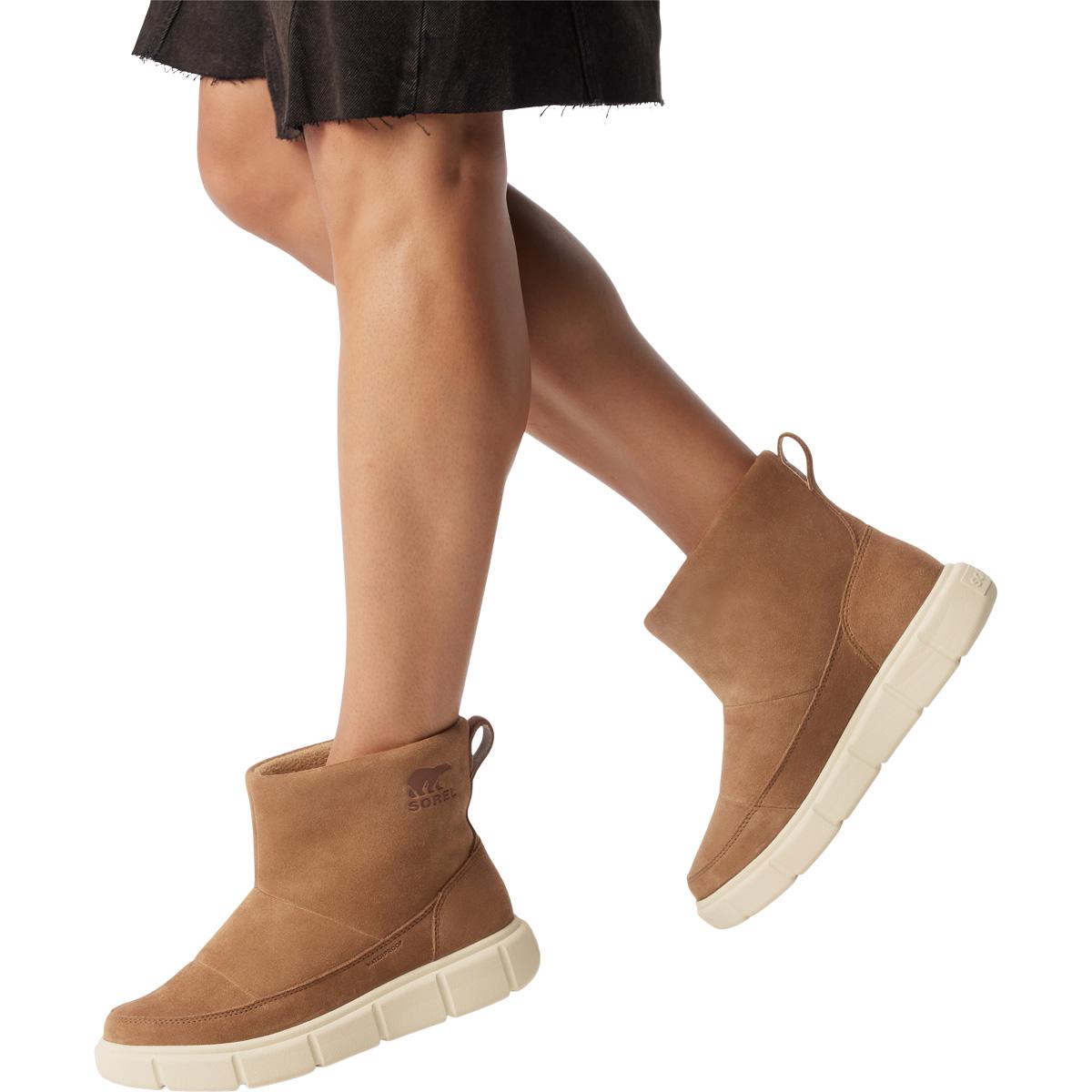 Sorel Explorer III Slip-On WP Vinterstøvler Dame GrizzlyBear,Hickory