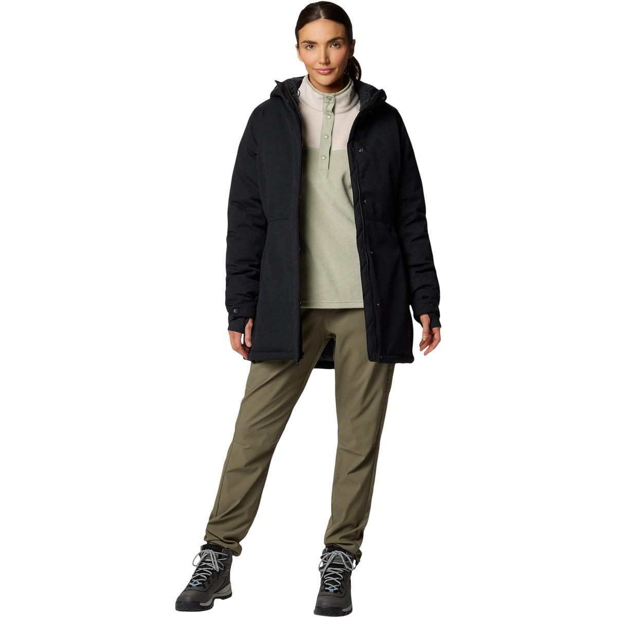 Columbia Alameda Ridge Insulated Parka Vinterjakke Dame Black, Quarry