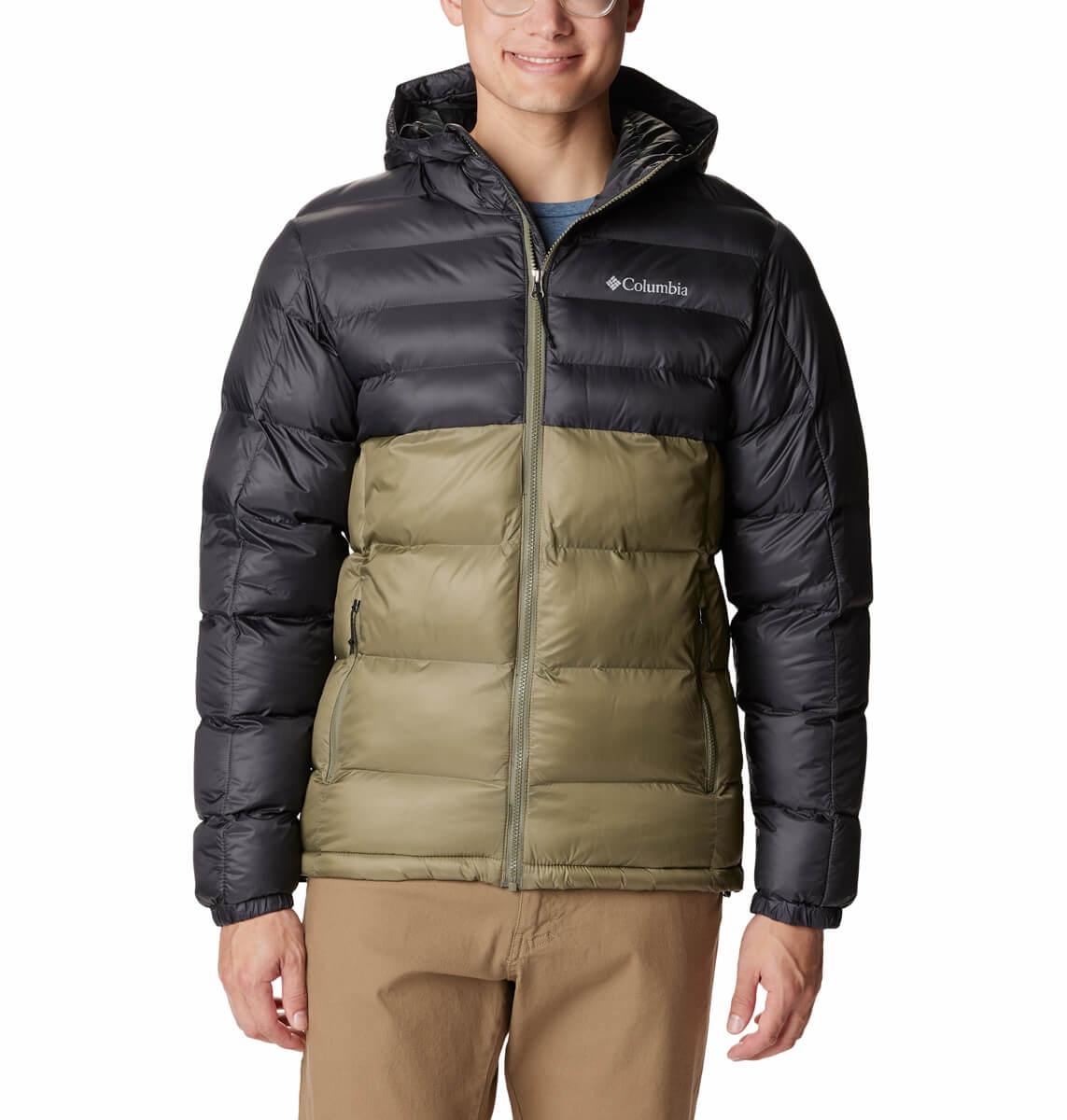 Columbia Buck Butte II Insulated Hooded Vinterjakke Herre Stone Green, Alpine Tundra