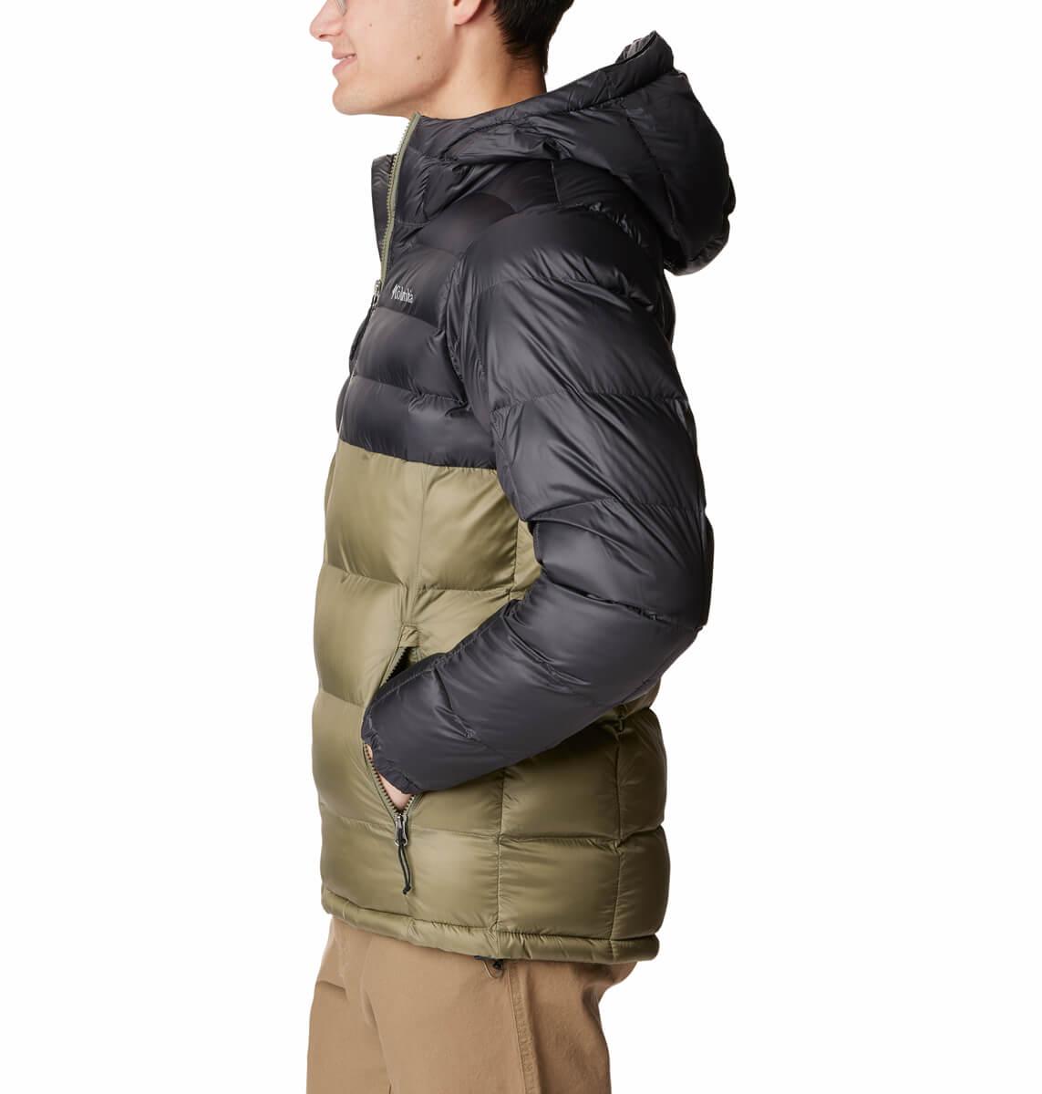 Columbia Buck Butte II Insulated Hooded Vinterjakke Herre Stone Green, Alpine Tundra