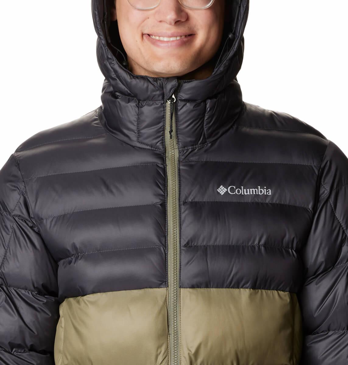 Columbia Buck Butte II Insulated Hooded Vinterjakke Herre Stone Green, Alpine Tundra