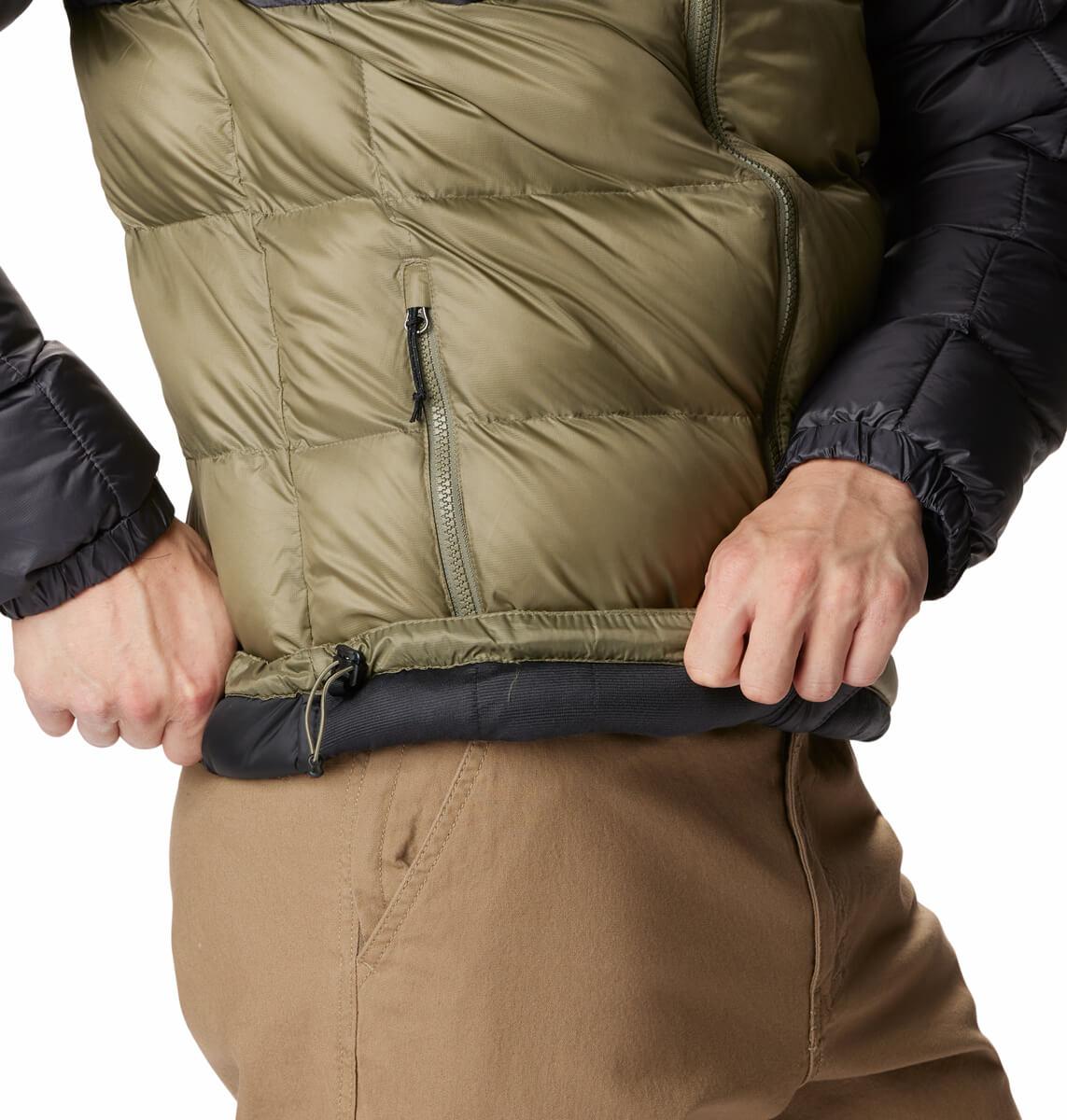 Columbia Buck Butte II Insulated Hooded Vinterjakke Herre Stone Green, Alpine Tundra