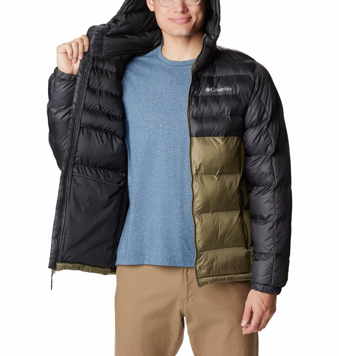Columbia Buck Butte II Insulated Hooded Vinterjakke Herre Stone Green, Alpine Tundra