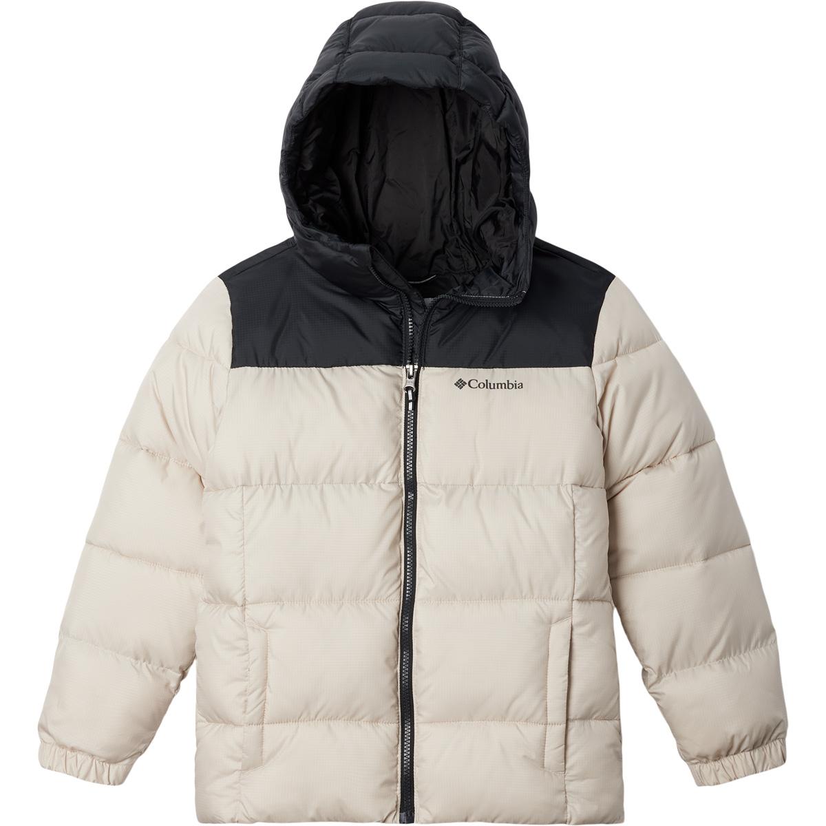 Columbia Puffect Hooded Dynejakke Børn Dark Stone, Sea Salt